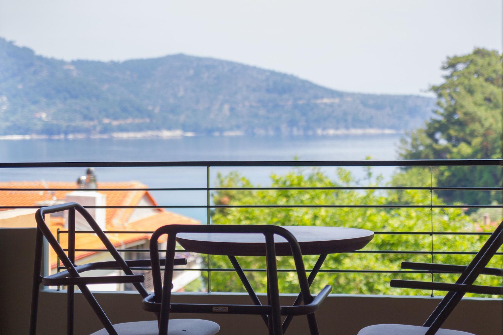 Ntinas Villa With Sea View Skala Potamia  Exteriör bild